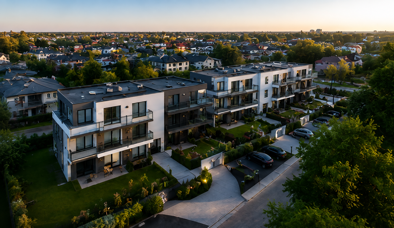 Żyrardów z lotu ptaka — nowe mieszkania i apartamenty